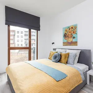 Apartament Superapart Herbu Janina 4, Wilanow, Szpital Medicover, Paley, Parking, Warszawa